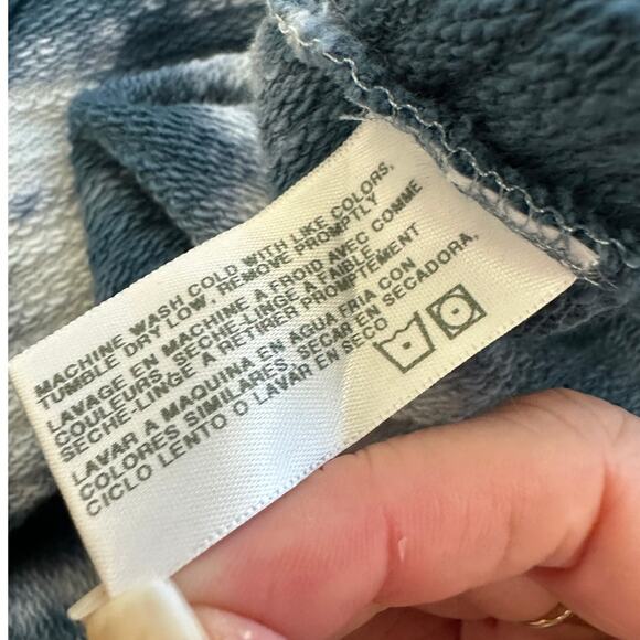 Adriano Goldschmied Dark Teal & Ivory Long Sleeve Tie Dye Sweatshirt XL - Picture 11 of 14